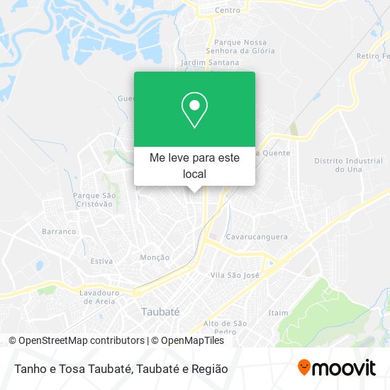 Tanho e Tosa Taubaté mapa