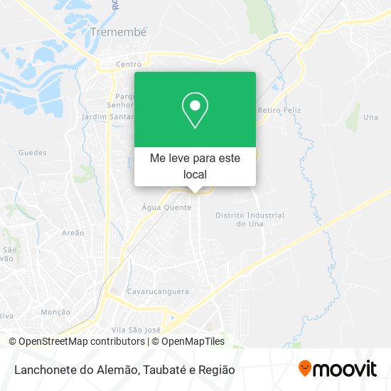 Lanchonete do Alemão mapa