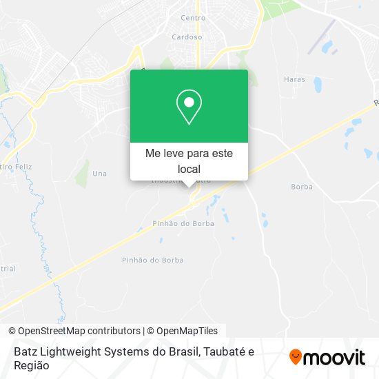 Batz Lightweight Systems do Brasil mapa