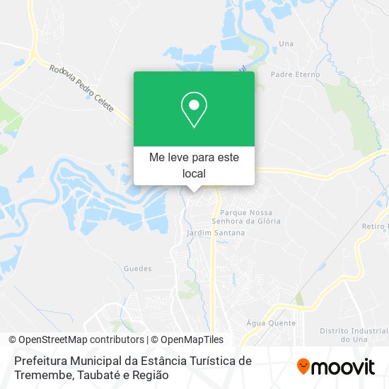 Prefeitura Municipal da Estância Turística de Tremembe mapa