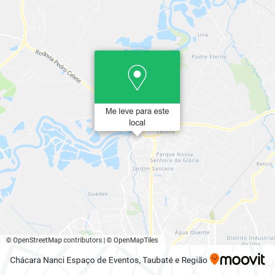 Chácara Nanci Espaço de Eventos mapa