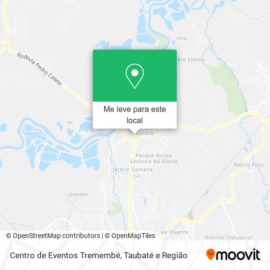 Centro de Eventos Tremembé mapa
