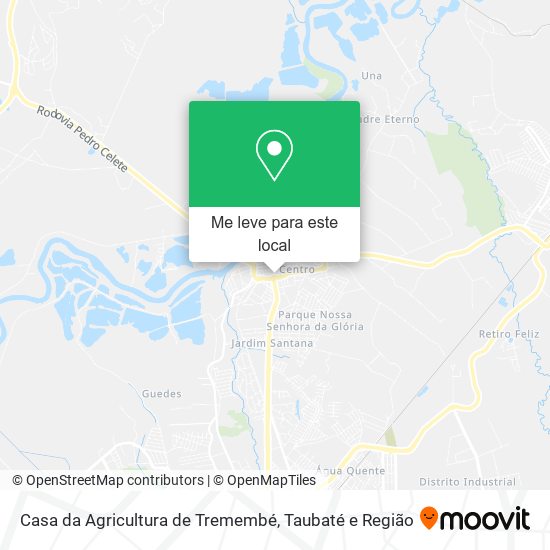 Casa da Agricultura de Tremembé mapa