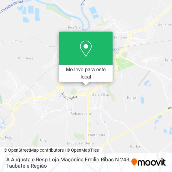 A Augusta e Resp Loja Maçônica Emílio Ribas N 243 mapa