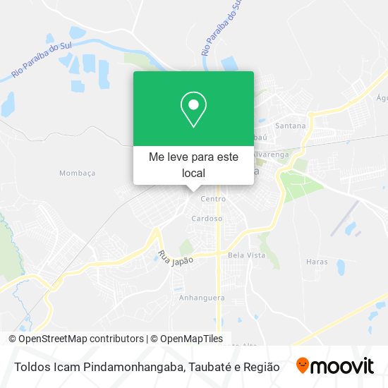 Toldos Icam Pindamonhangaba mapa