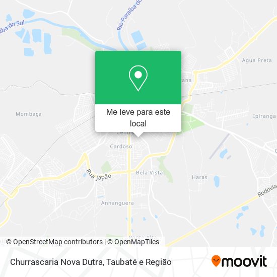 Churrascaria Nova Dutra mapa
