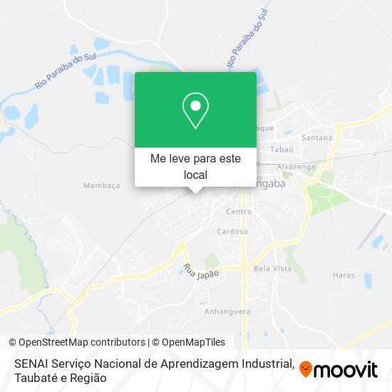 SENAI Serviço Nacional de Aprendizagem Industrial mapa
