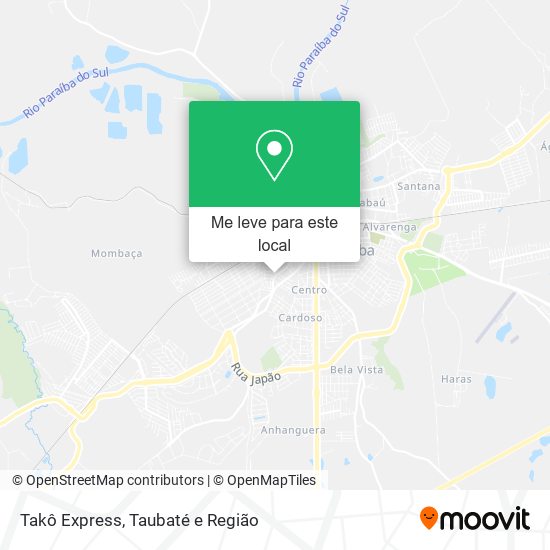 Takô Express mapa