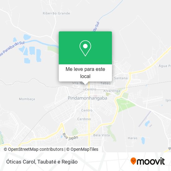 Óticas Carol mapa