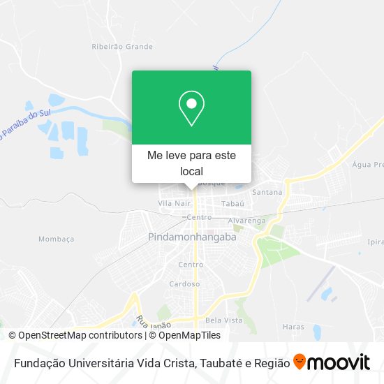 Fundação Universitária Vida Crista mapa