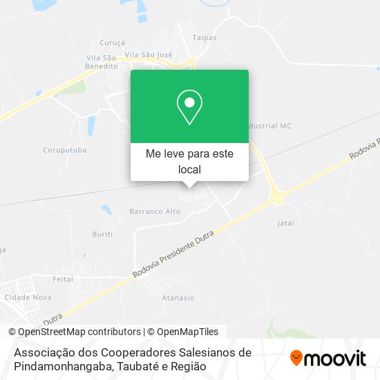 Associação dos Cooperadores Salesianos de Pindamonhangaba mapa