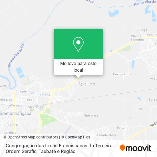 Congregação das Irmãs Franciscanas da Terceira Ordem Serafic mapa