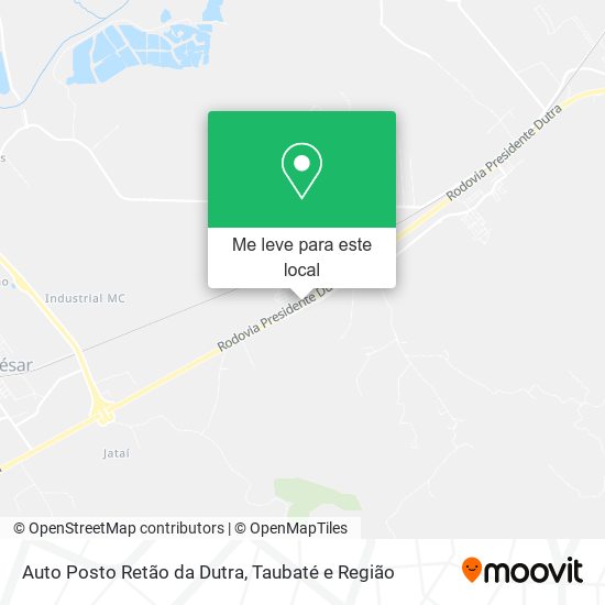 Auto Posto Retão da Dutra mapa