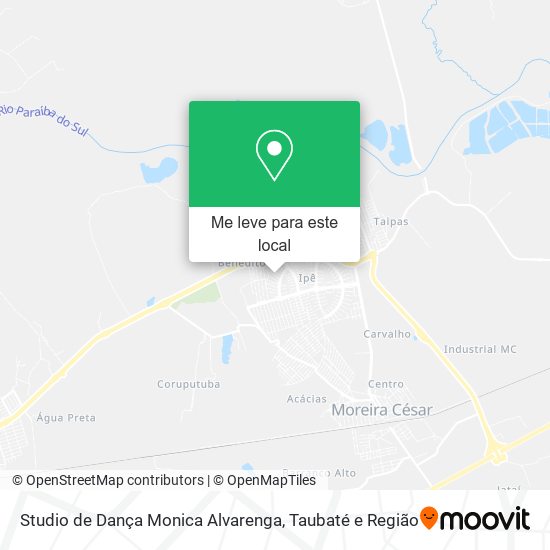 Studio de Dança Monica Alvarenga mapa