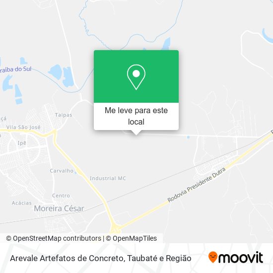 Arevale Artefatos de Concreto mapa