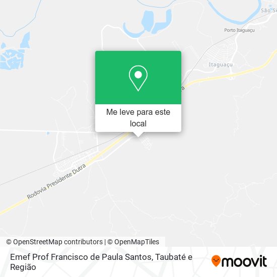 Emef Prof Francisco de Paula Santos mapa