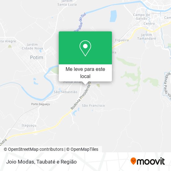Joio Modas mapa