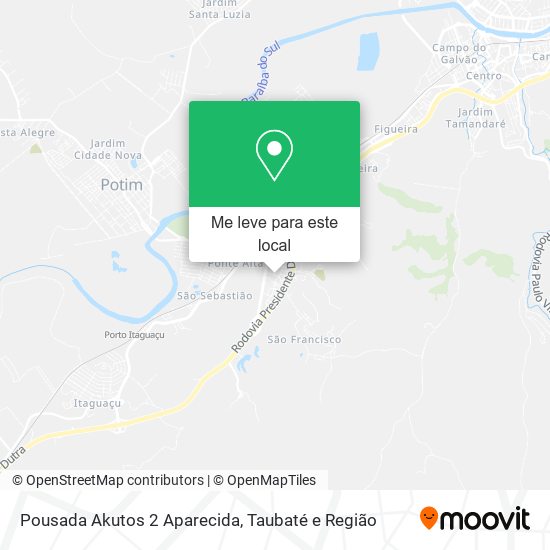Pousada Akutos 2 Aparecida mapa