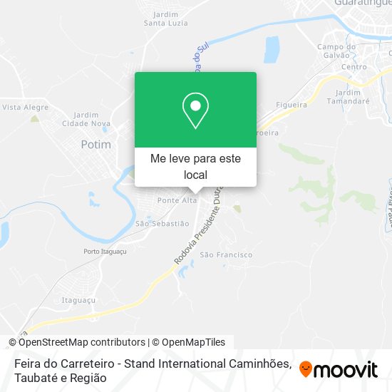 Feira do Carreteiro - Stand International Caminhões mapa