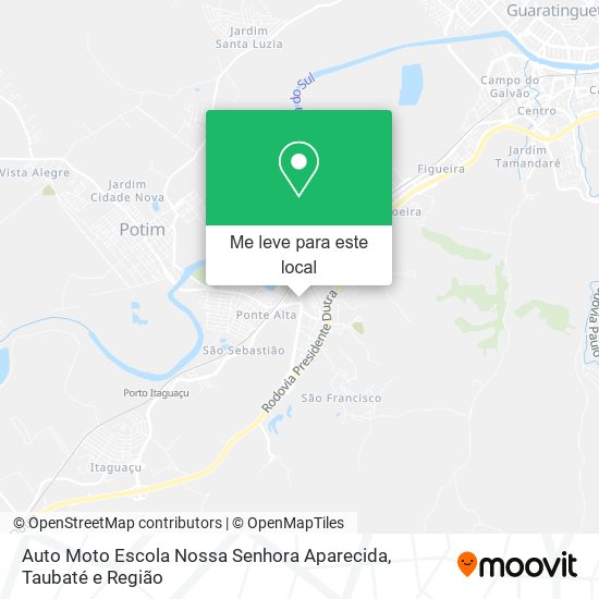 Auto Moto Escola Nossa Senhora Aparecida mapa