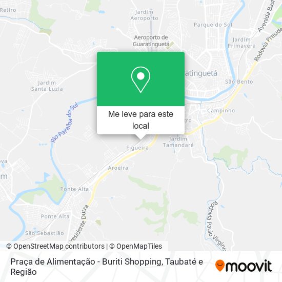 Praça de Alimentação - Buriti Shopping mapa