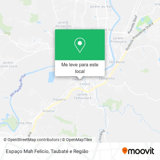 Espaço Mah Felício mapa
