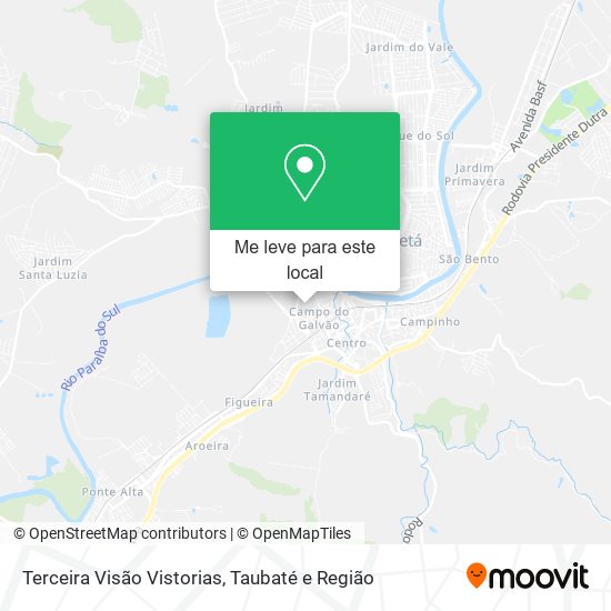 Terceira Visão Vistorias mapa