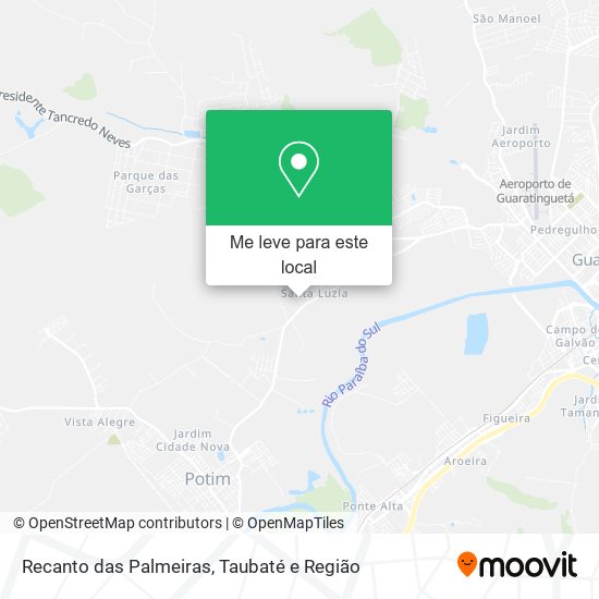 Recanto das Palmeiras mapa