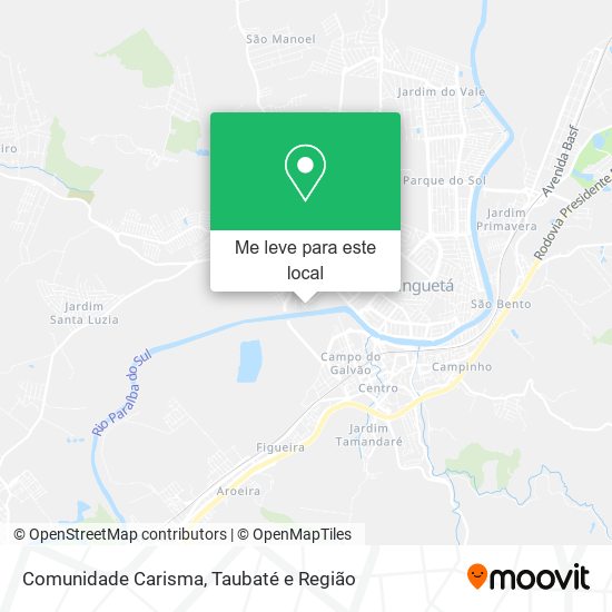 Comunidade Carisma mapa