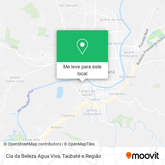 Cia da Beleza Agua Viva mapa