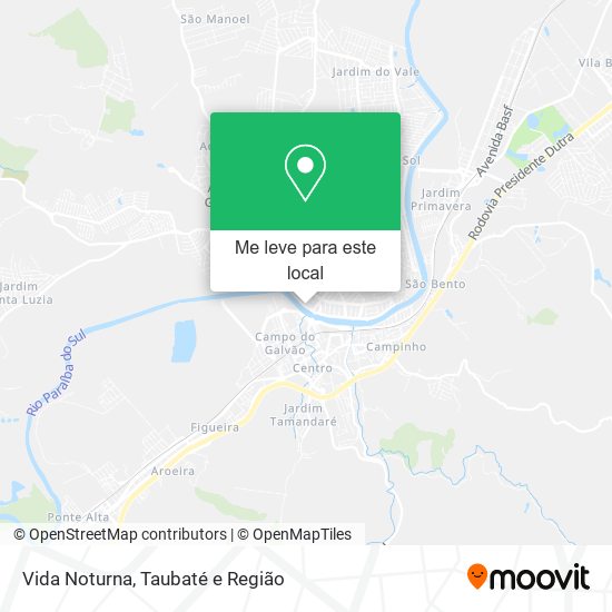Vida Noturna mapa