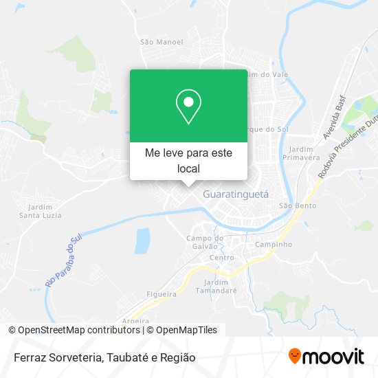 Ferraz Sorveteria mapa