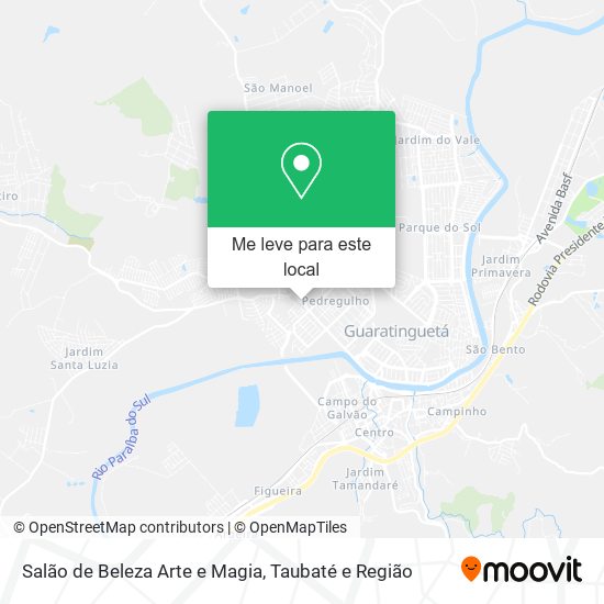 Salão de Beleza Arte e Magia mapa