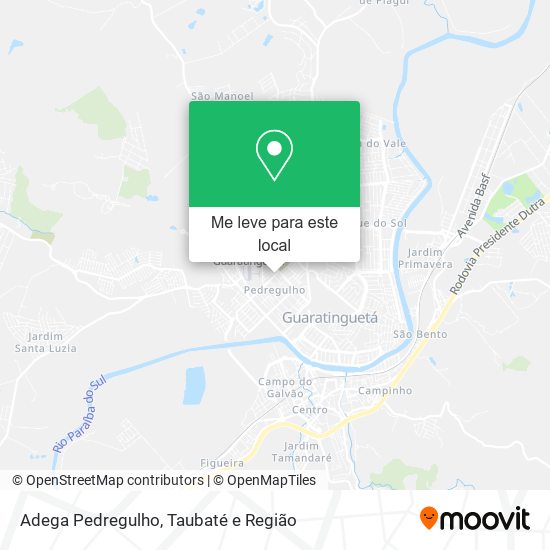 Adega Pedregulho mapa