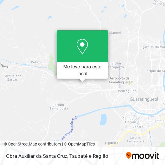Obra Auxiliar da Santa Cruz mapa