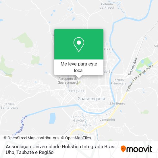 Associação Universidade Holística Integrada Brasil Uhb mapa