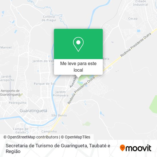 Secretaria de Turismo de Guaringueta mapa