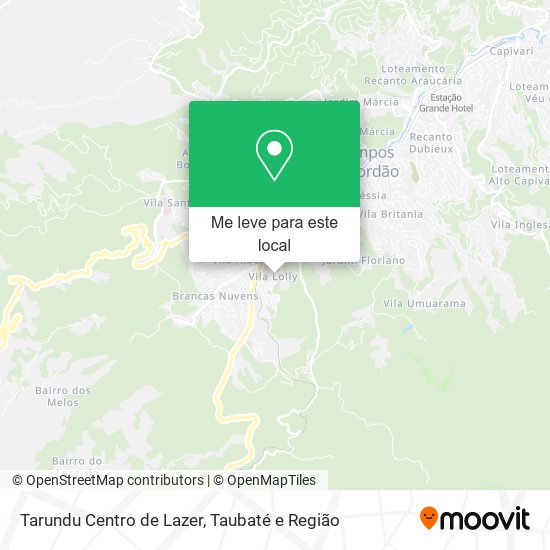 Tarundu Centro de Lazer mapa