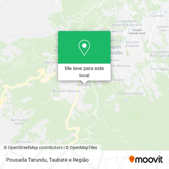 Pousada Tarundu mapa