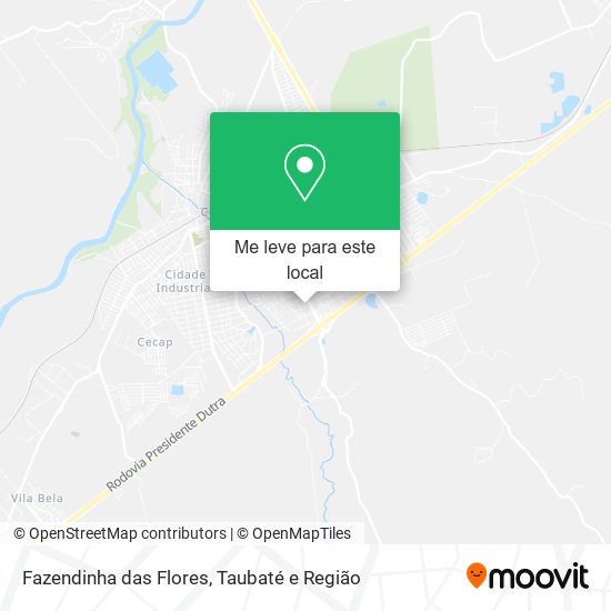 Fazendinha das Flores mapa