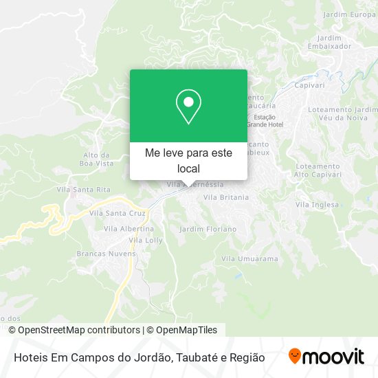 Hoteis Em Campos do Jordão mapa