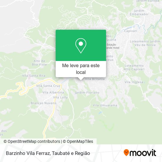 Barzinho Vila Ferraz mapa
