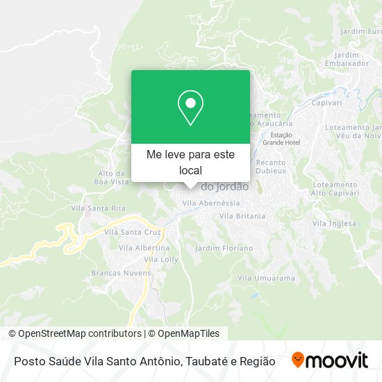 Posto Saúde Vila Santo Antônio mapa