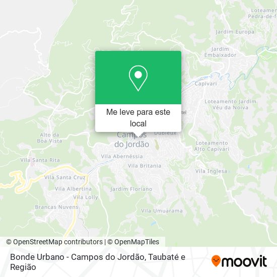 Bonde Urbano - Campos do Jordão mapa