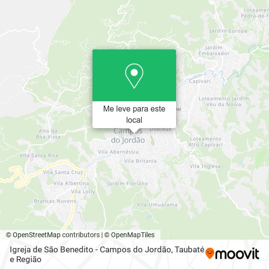 Igreja de São Benedito - Campos do Jordão mapa