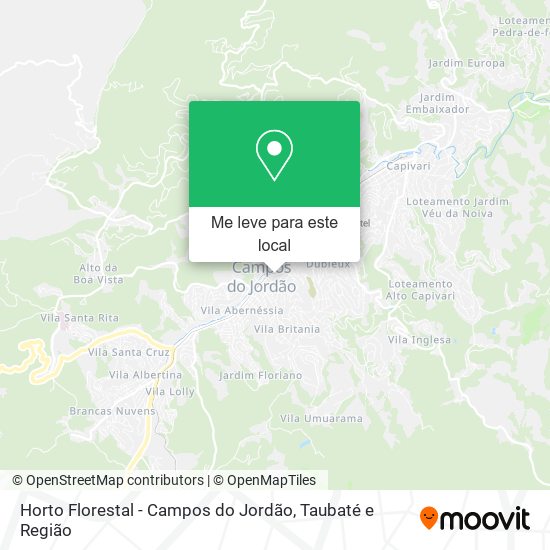 Horto Florestal - Campos do Jordão mapa