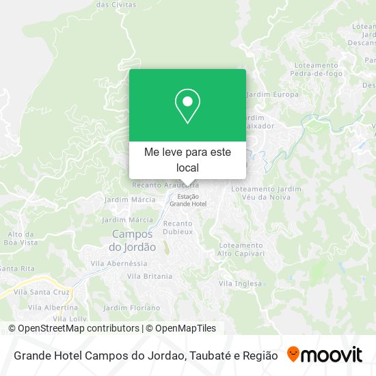 Grande Hotel Campos do Jordao mapa