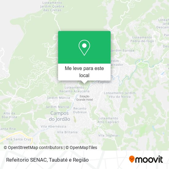 Refeitorio SENAC mapa