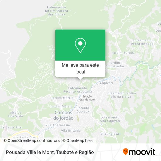 Pousada Ville le Mont mapa