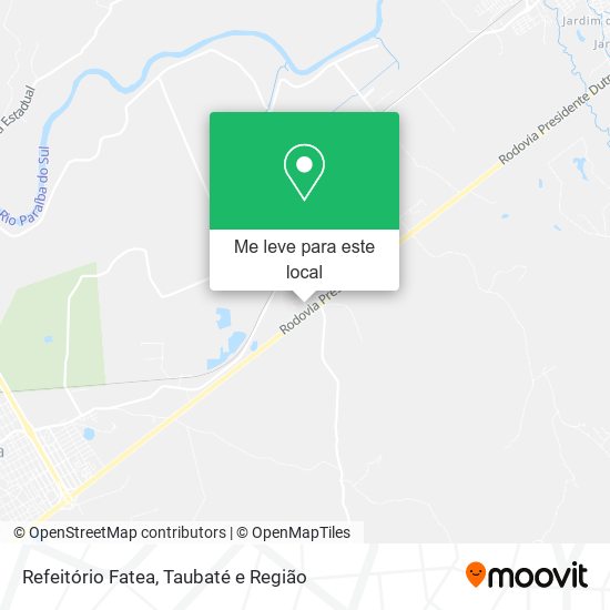 Refeitório Fatea mapa